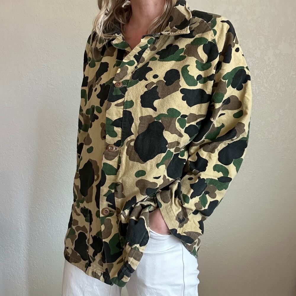 Vintage Duck Camo Chamois Flannel Shirt